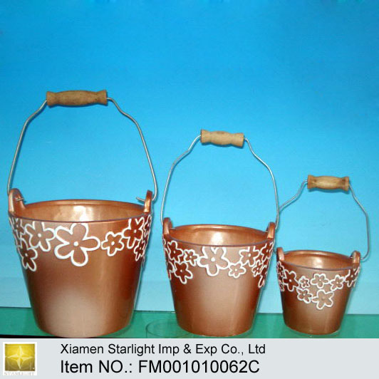 Painted Flower Container