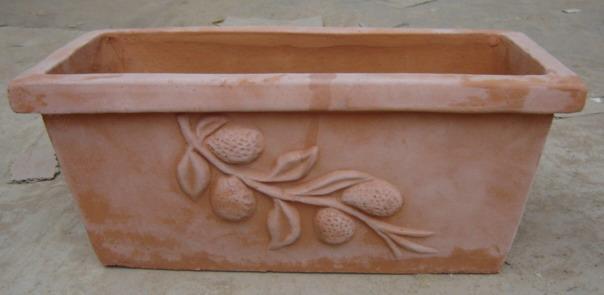 Square Terracotta Container