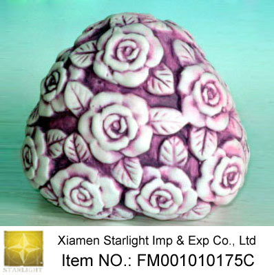 Stoneware Flower Deco